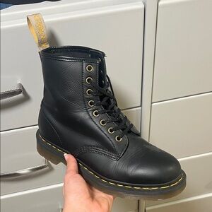 Doc Martens Black Leather Lace-Up Boots (vegan)